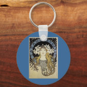 Sarah Bernhardt von Alphonse Mucha Schlüsselanhänger (Vorderseite)