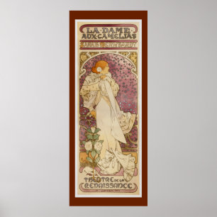 Sarah Bernhardt - vorbei: Alfons Mucha-Plakat Poster