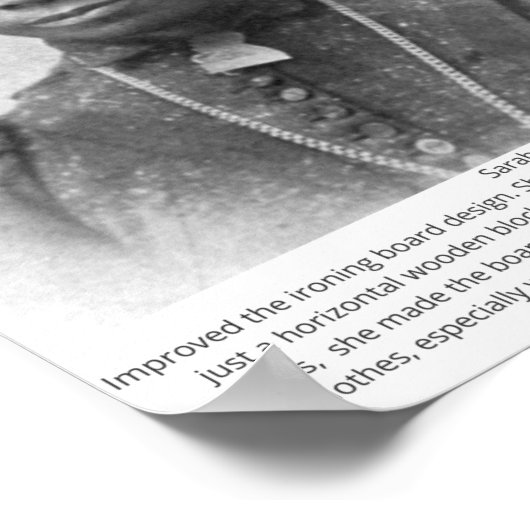 Sarah Boone - Black American Inventar Poster (Ecke)