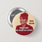 Sarah-Debatten-Knopf Button (Vorne & Hinten)