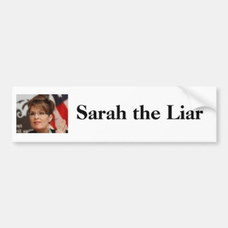 Sarah der Lügner Autoaufkleber