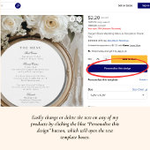 Sarah Elegant Hochzeit Einladungen mit UAWG