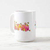 Sarah - Floral and Bee Design Mug Kaffeetasse (Vorderseite Links)