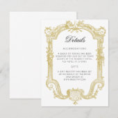 Sarah - formelle Einladungskarte für Hochzeiten (Vorne/Hinten)