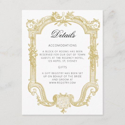 Sarah - formelle Einladungskarte für Hochzeiten (Vorderseite)