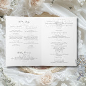 Sarah Full Mass Folded Katholic Wedding Program Programm