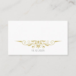 Sarah - Gold Accent Wedding Placecards Platzkarte