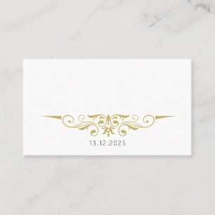 Sarah - Gold Accent Wedding Placecards Platzkarte