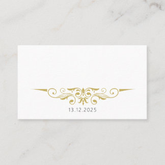 Sarah - Gold Accent Wedding Placecards Platzkarte