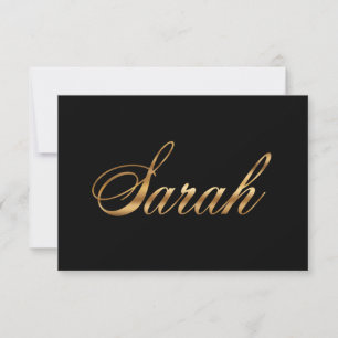 Sarah gold Design Lettering Karte