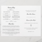 Sarah Katholic Wedding Mass Zeremony Program (Vorderseite)