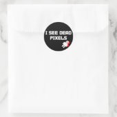 Sarah Marshall Dead Pixels Runder Aufkleber (Tasche)