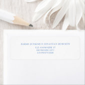 SARAH Modern Dusty Blue UAWG Return Address Label (Insitu)