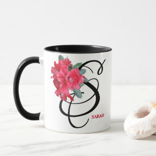 SARAH-Name hübscher Blumenspass Tasse