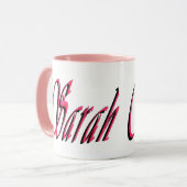 Sarah, Name, Logo, Tasse (Vorderseite Links)