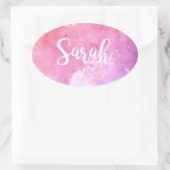 Sarah Name Ovaler Aufkleber (Tasche)