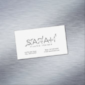 SARAH Name Pilates Instructor Business Card Magnetische Visitenkarte (Beispiel)