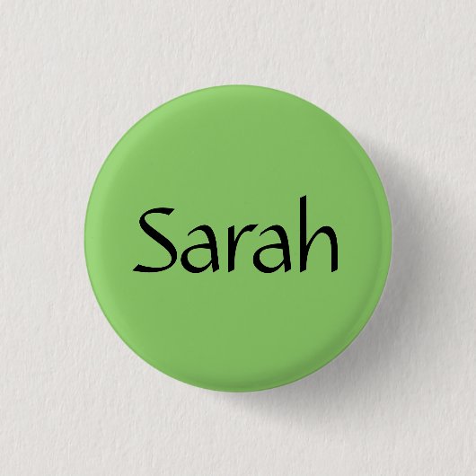 Sarah-Name vom Fernsehshow Waisen-Schwarzen Button (Vorderseite)