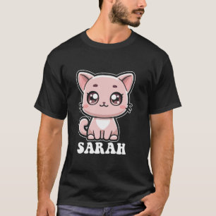 Sarah Niedlich Cat Kitten Design for Girls Name Sa T-Shirt