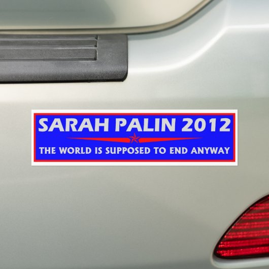 Sarah Palin 2012 Autoaufkleber (Auf Auto)