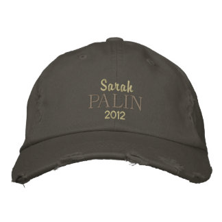 Sarah, PALIN, 2012, HAT Bestickte Kappe