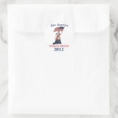 Sarah Palin 2012 Runder Aufkleber (Tasche)