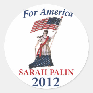 Sarah Palin 2012 Runder Aufkleber