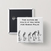 Sarah Palin- Creationist Button (Vorne & Hinten)