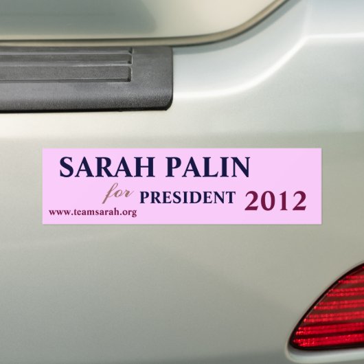 SARAH PALIN FÜR PRÄSIDENTEN 2012 AUTOAUFKLEBER (Auf Auto)