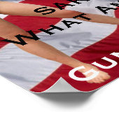 Sarah Palin Guns, Chicks, Freedom Poster (Ecke)