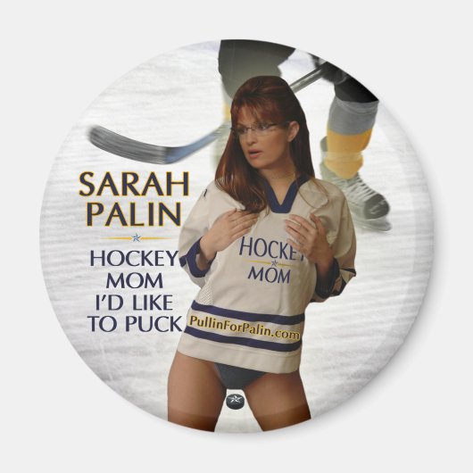 Sarah Palin - Hockey-Mama, die ich gerne Puck Magn Magnet (Vorne)