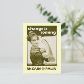 Sarah Palin im antiken Stil Postkarte (Stehend Vorderseite)