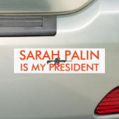 Sarah Palin ist mein Gewehr Präsidenten w Autoaufkleber (Auf Auto)