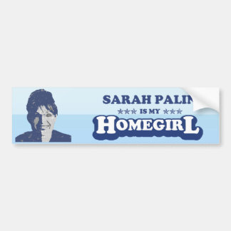 SARAH PALIN IST MEIN HOMEGIRL AUTOAUFKLEBER