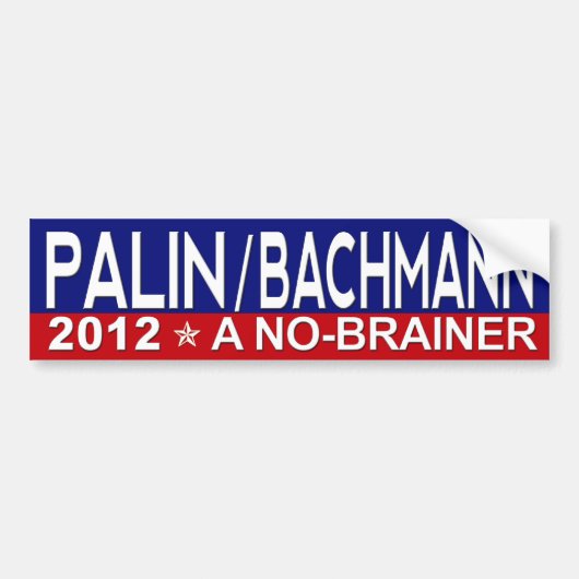 Sarah Palin/Michele Bachmann 2012 Autoaufkleber (Vorne)