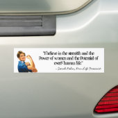 Sarah Palin - Pro-Leben Feminist-Autoaufkleber Autoaufkleber (Auf Auto)