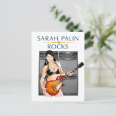 Sarah Palin Rocks Postcard Postkarte (Stehend Vorderseite)