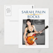 Sarah Palin Rocks Postcard Postkarte (Vorne/Hinten)