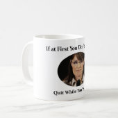 Sarah Palin tritt zurück Kaffeetasse (Vorderseite Links)