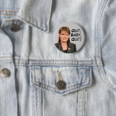 Sarah Palin: Verlassen, beendigte Baby! Button (Beispiel)