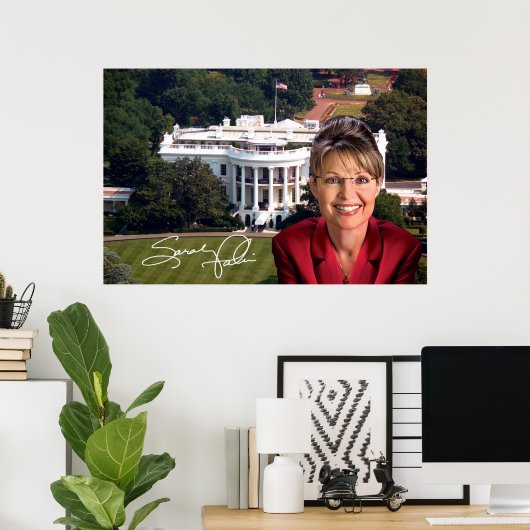 Sarah Palin & White House Poster (Heimbüro)