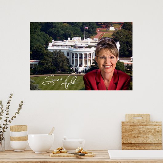 Sarah Palin & White House Poster (Küche)