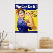 Sarah Palin wir können es Poster (Küche)