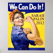 Sarah Palin wir können es Poster (Vorne)