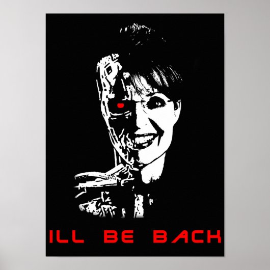 Sarah palin - wird zurück sein poster (Vorne)