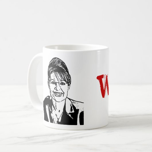 Sarah Palin - WTF Tasse (Vorderseite Links)