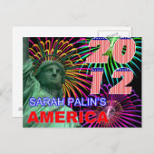 Sarah Palins Amerika Postkarte (Vorne/Hinten)