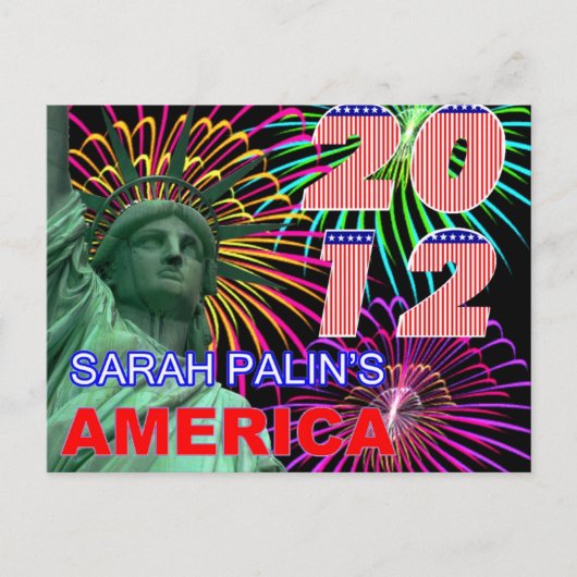Sarah Palins Amerika Postkarte (Vorderseite)