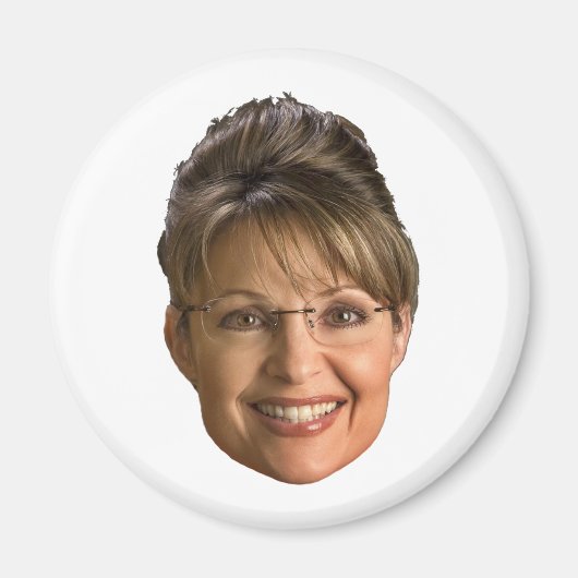 Sarah-Palme-Kopf Magnet (Vorne)