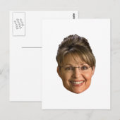 Sarah-Palme-Kopf Postkarte (Vorne/Hinten)